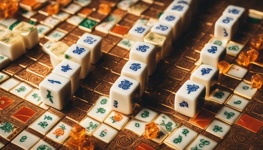 Mahjong table setup