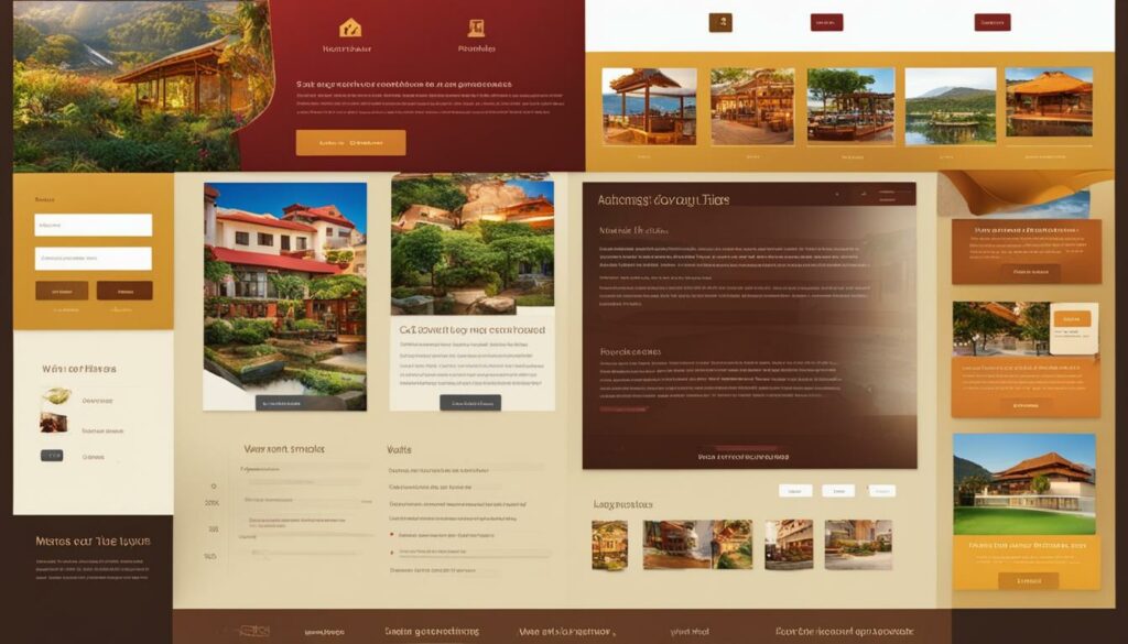 website layout and design